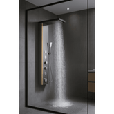 Panel de Dus cu Efect de Ploaie si Jeturi cu Masaj, LED Incorporat, Crom Periat