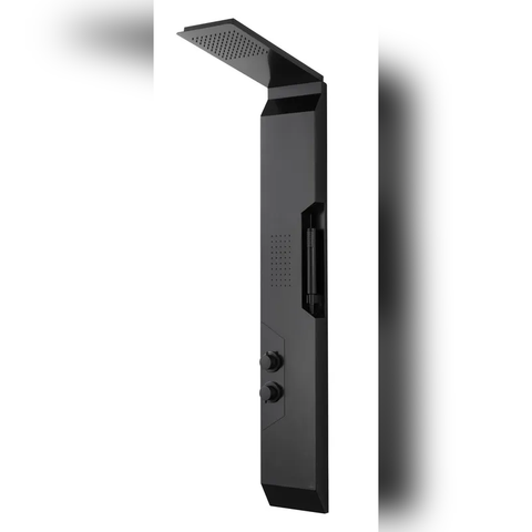 Panel de Dus Shark cu Efect de Ploaie si Jeturi cu Masaj, Negru